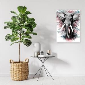 Obraz na plátně Slon Abstrakt Afrika - 40x60 cm