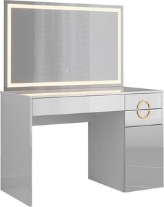 Toaletní stolek Vicco Adela Bílá 115 cm s LED zrcadlem, Model 40859