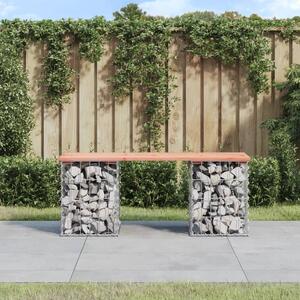 Zahradní lavice gabionový design 103x31x42 cm masivní douglaska