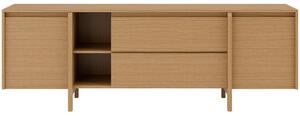 Somcasa Dubový TV stolek Pacific 180 x 43 cm se zásuvkami