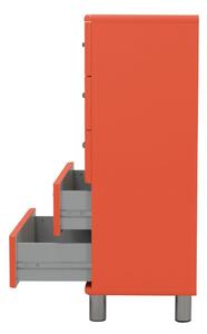 Červená vysoká komoda 60x111 cm Malibu - Tenzo