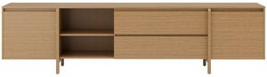 Somcasa Dubový TV stolek Pacific 240 x 43 cm se zásuvkami