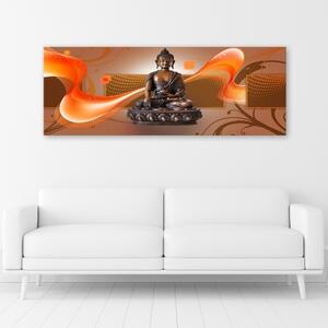 Obraz na plátně Buddha Abstrakt - 150x50 cm