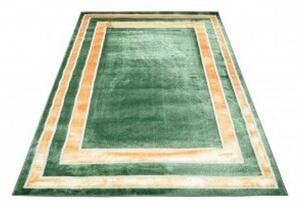 Makro Abra Kusový koberec TURMALIN MV32B Klasický Moderní zelený zlatý Rozměr: 140x200 cm