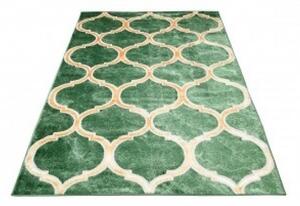 Makro Abra Kusový koberec TURMALIN MV29A Moderní zelený zlatý Rozměr: 120x170 cm