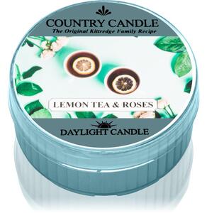 Country Candle Lemon Tea & Roses čajová svíčka 42 g