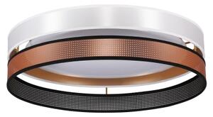Duolla- LED Stropní svítidlo ROLLER DUO SHINY LED/24W/230V pr. 45 cm bílá/měděná