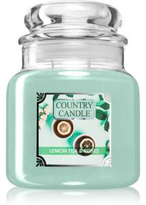 Country Candle Lemon Tea & Roses vonná svíčka 510 g