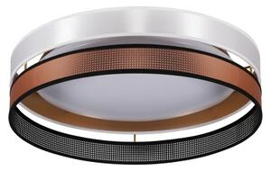 Duolla- LED Stropní svítidlo ROLLER DUO SHINY LED/24W/230V pr. 45 cm bílá/měděná