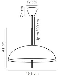 DFTP by Nordlux - Lustr na lanku VERSALE 2xE27/15W/230V černá