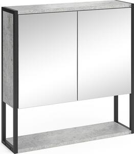 Koupelnová zrcadlová skříňka Vicco Fyrk Beton 60 x 60.6 cm, Model 33978
