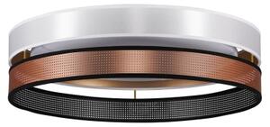 Duolla- LED Stropní svítidlo ROLLER DUO SHINY LED/24W/230V pr. 45 cm bílá/měděná