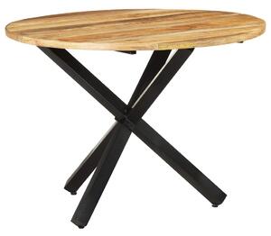 VidaxXL Jídelní stůl kulatý 100 x 100 x 75 cm hrubé mangovníkové dřevo 321681