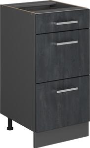 Spodní skříňka kuchyňské linky Vicco R-Line Černý beton 40 cm bez pracovní desky, Model 47601