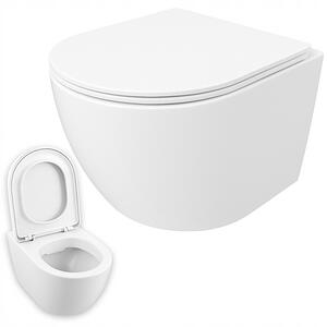 Wc mísa bez okraje duroplast volně stojící sedátko swirl flush 49 cm