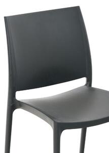 Židle Evelyn tmavě šedá