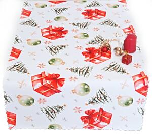 Vánoční ubrusy a běhouny Garden 40x130 Vypalovaná vlnka