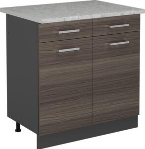 Spodní skříňka kuchyňské linky Vicco R-Line Ušlechtilá šedá 80 cm PD Mramor, Model 53960