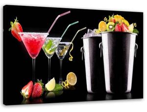 Obraz na plátně Koktejl s tropickými nápoji - 90x60 cm