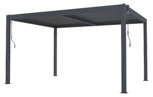 Bioklimatická pergola G21 Austin 4x3 m, antracitová hliníková
