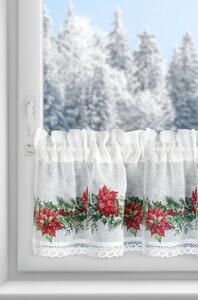 KRÁTKÁ VÁNOČNÍ ZÁCLONA NA PÁSCE XMAS5 150X30 CM VZOROVANÁ