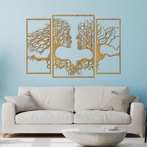 Obraz na zeď žena a muž - tváře a stromy | SENTOP HDF0314