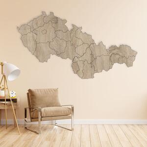 Puzzle mapa České a Slovenské republiky, Československo | SENTOP HDF-M011