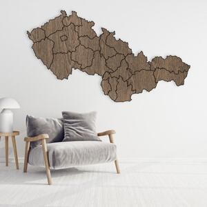 Puzzle mapa České a Slovenské republiky, Československo | SENTOP HDF-M011