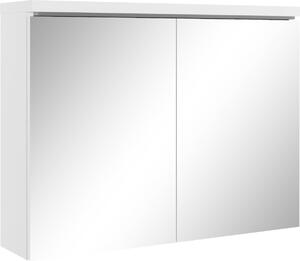 Badplaats Vysoká Koupelnová Skříňka Paso 80 x 20 x 60 cm - Matná Bílá - Zrcadlová Skříňka