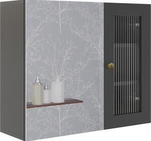 Koupelnová zrcadlová skříňka Vicco Malte Šedá 60 x 50 cm se zrcadlem, Model 54266