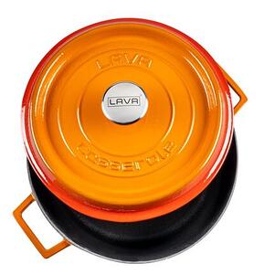 Hrnec Ø 28 cm, 6,7 l, litinový, oranžový LAVA METAL LVYTC28K2OR