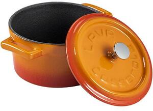 Hrnec Ø 10 cm, 0,35 l, litinový, oranžový LAVA METAL LVYTC10K2OR