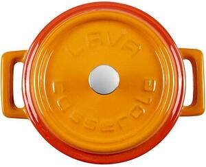 Hrnec Ø 10 cm, 0,35 l, litinový, oranžový LAVA METAL LVYTC10K2OR