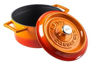 Hrnec Ø 24 cm, 4,5 l, litinový, oranžový LAVA METAL LVYTC24K2OR