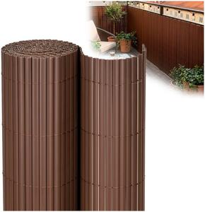PVC zástěna 1x4 m na balkon plot SPRINGOS GA0249 hnědá