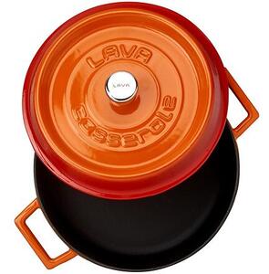 Kastrol Ø 24 cm, 2,4 l, litinový, oranžový LAVA METAL LVYST24K2OR