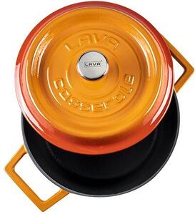 Hrnec Ø 24 cm, 4,5 l, litinový, oranžový LAVA METAL LVYTC24K2OR