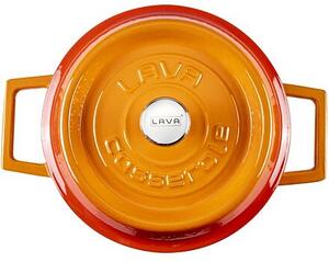 Hrnec Ø 24 cm, 4,5 l, litinový, oranžový LAVA METAL LVYTC24K2OR