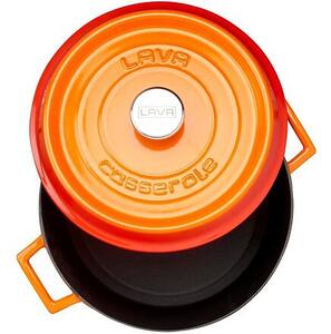Hrnec Ø 28 cm, 6,7 l, litinový, oranžový LAVA METAL LVYTC28K2OR