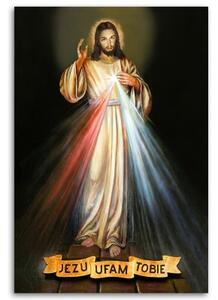 Obraz na plátně Milosrdný Ježíši, důvěřuji ti - 40x60 cm