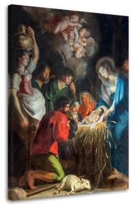 Obraz na plátně REPRODUKCE Vánoce Antverpy - 40x60 cm