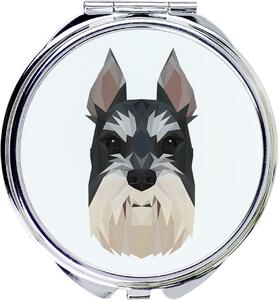 Schnauzer I – Zrcadlo od značky Art-Dog s potiskem fotografie a geometrických vzorů