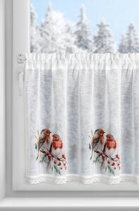 KRÁTKÁ VÁNOČNÍ ZÁCLONA NA PÁSCE XMAS10 150X60 CM VZOROVANÁ