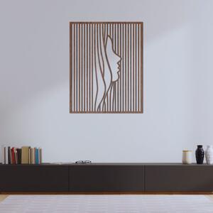 Elegantní dřevěná nástěnná dekorace – Iluze obličeje | SENTOP HDF0474