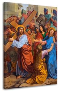 Obraz na plátně RELIGIÓZNÍ Ježíšova křížová cesta - 80x120 cm