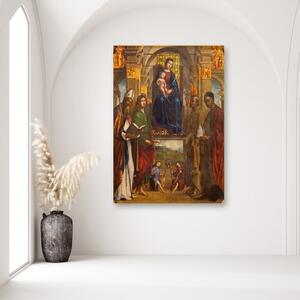 Obraz na plátně Boloňská madona a světci, - 40x60 cm