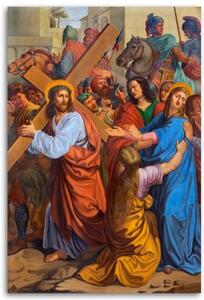 Obraz na plátně RELIGIÓZNÍ Ježíšova křížová cesta - 40x60 cm
