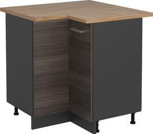 Rohová skříňka Vicco R-Line Ušlechtilá šedá 75.6 cm , PD Dub, Model 53784