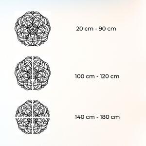 Elegantní dřevěná nástěnná dekorace mandala Mollis | SENTOP HDF0250