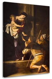 Obraz na plátně REPRODUKCE Caravaggio, Madona z Loreta - 40x60 cm